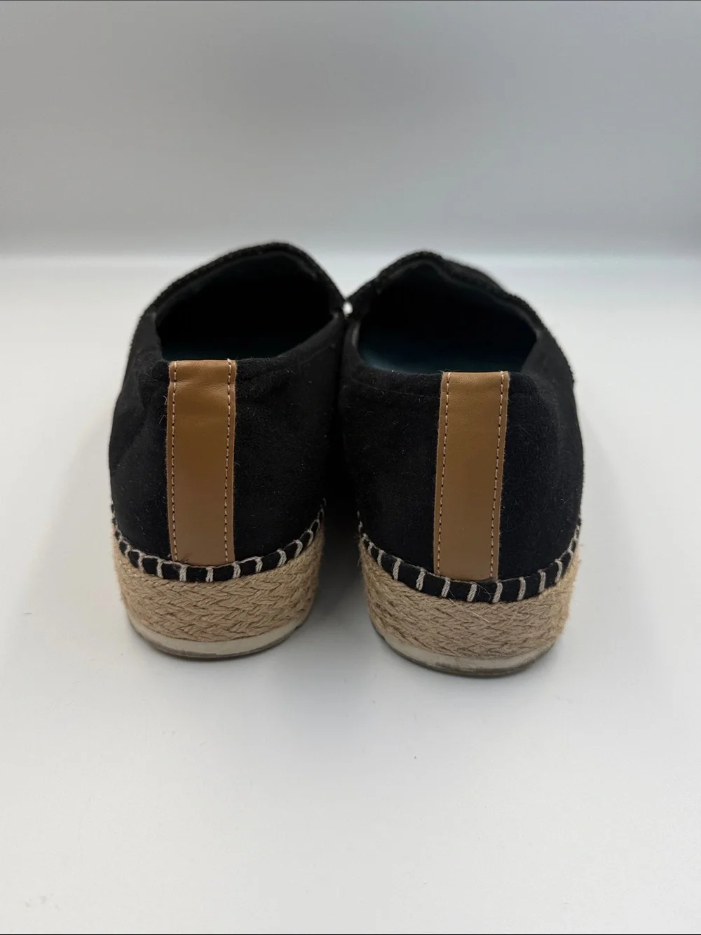 Dr. Scholl's Black Espadrille Platform Slip-Ons